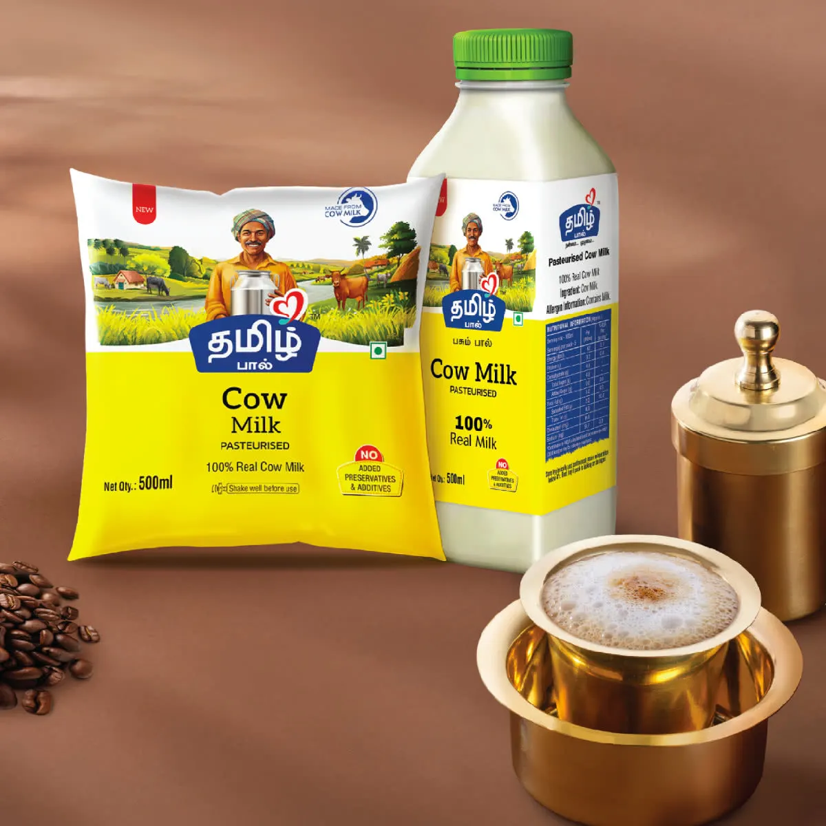 Cow milk rich in essential vitamins and minerals